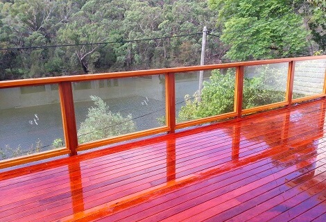 A new timber deck completed for a client in the Shoalhaven area